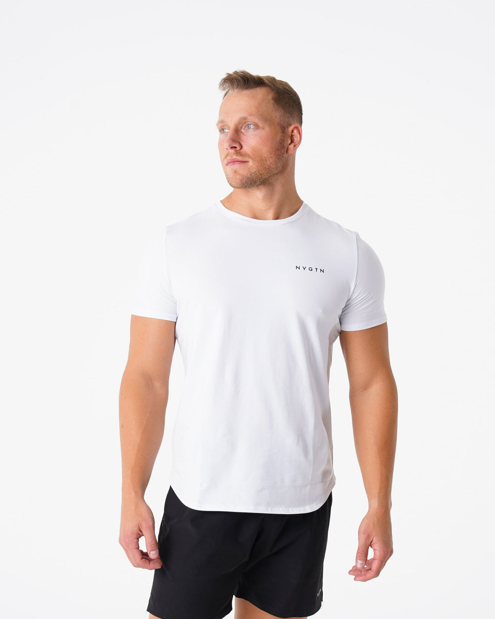 White Pulse Fitted Tee White | NVGTN US