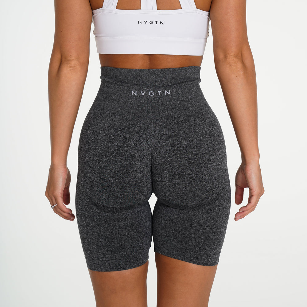 Black Speckled Biker Shorts Black Speckled | NVGTN For Sale