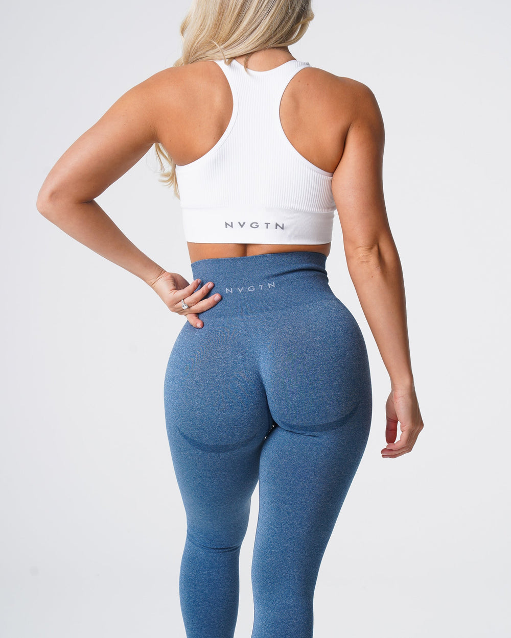 Slate Blue Contour Seamless Leggings Slate Blue | NVGTN US