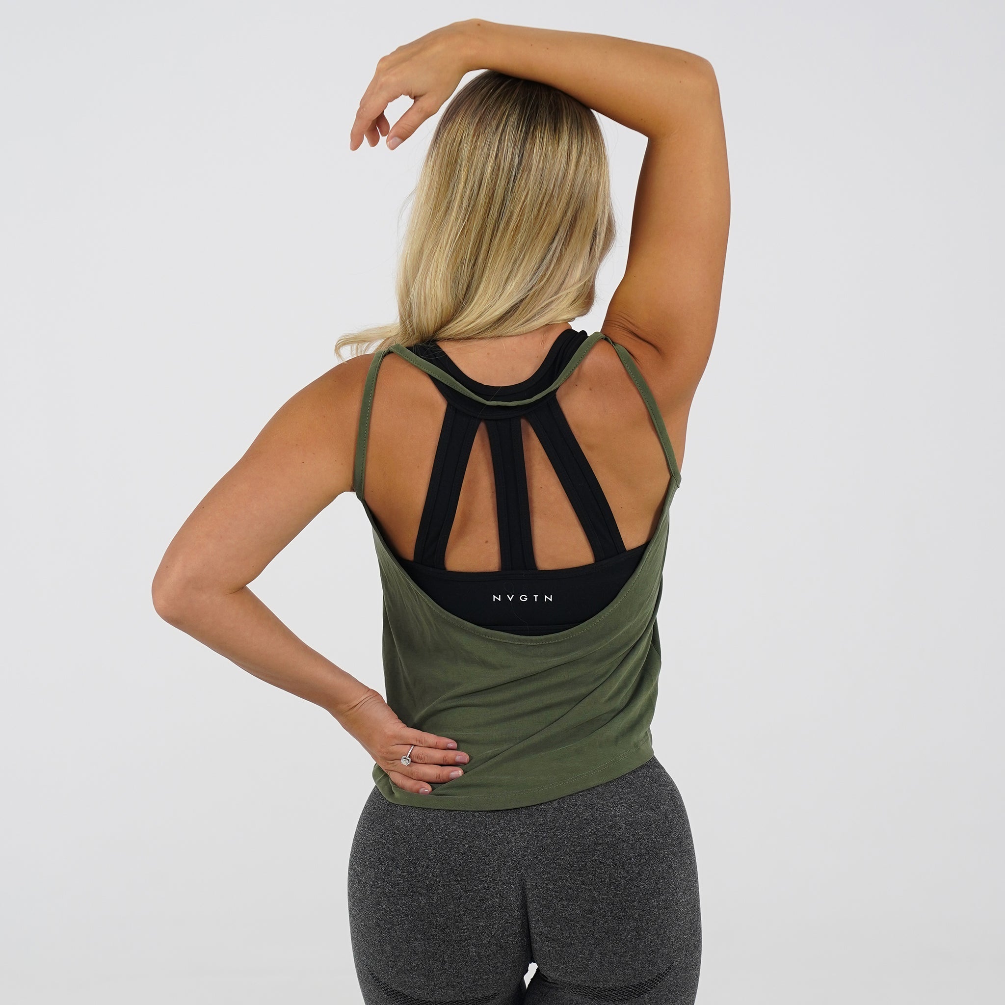Khaki Green Flow Tank Khaki Green | NVGTN Sale