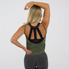 Khaki Green Flow Tank Khaki Green | NVGTN Sale