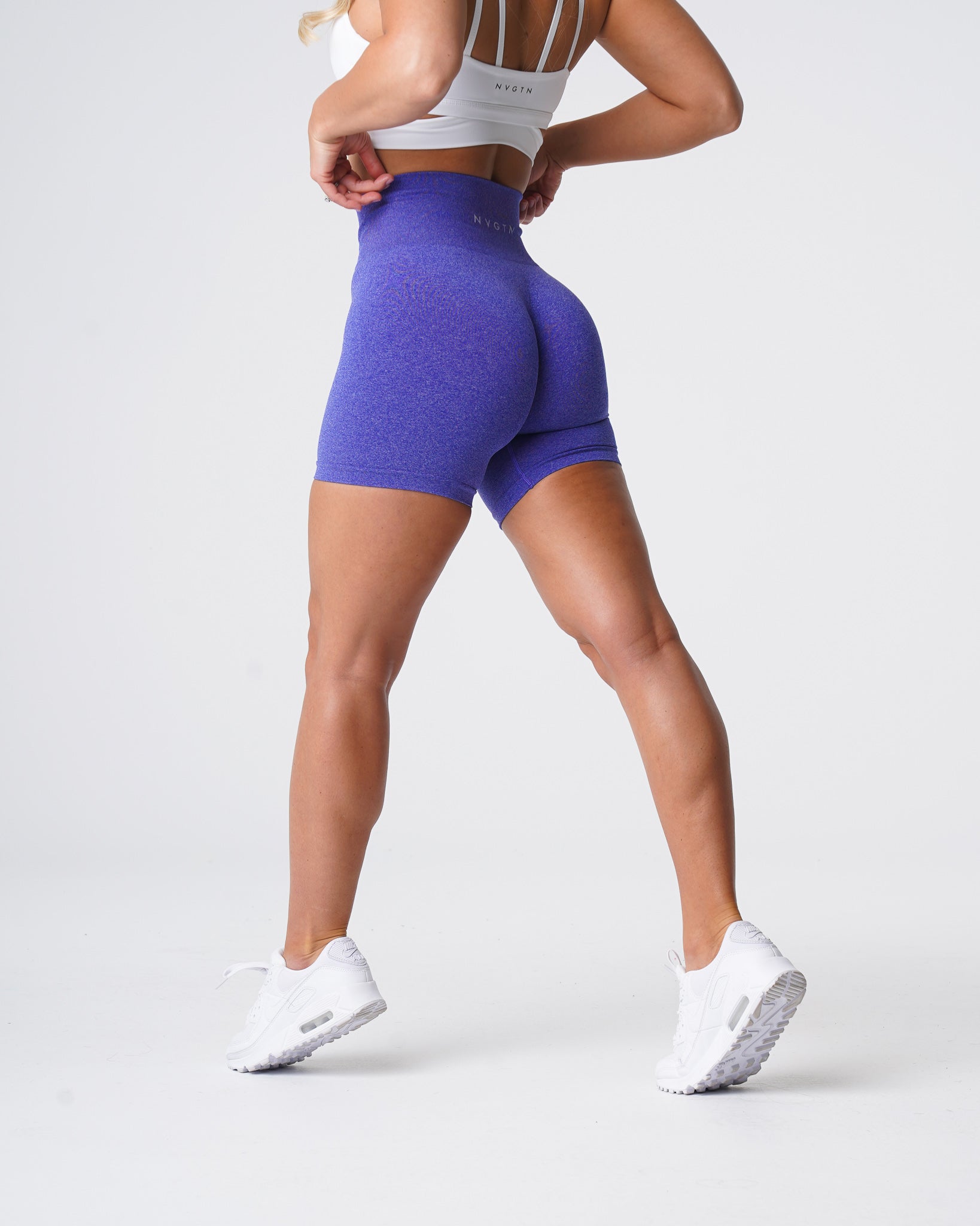 Electric Blue Pro Seamless Shorts Electric Blue | NVGTN Online