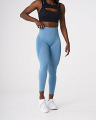 Sky Blue Contour Seamless Leggings Sky Blue | NVGTN Online