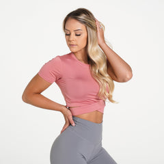 Dusty Rose Crossbody Tee Dusty Rose | NVGTN Outlet