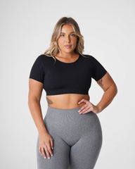 Black Open Back Tee Black | NVGTN Near Me