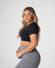 Black Open Back Tee Black | NVGTN Near Me