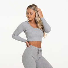 Grey Lazy Day Lounge Long Sleeve Grey | NVGTN Online