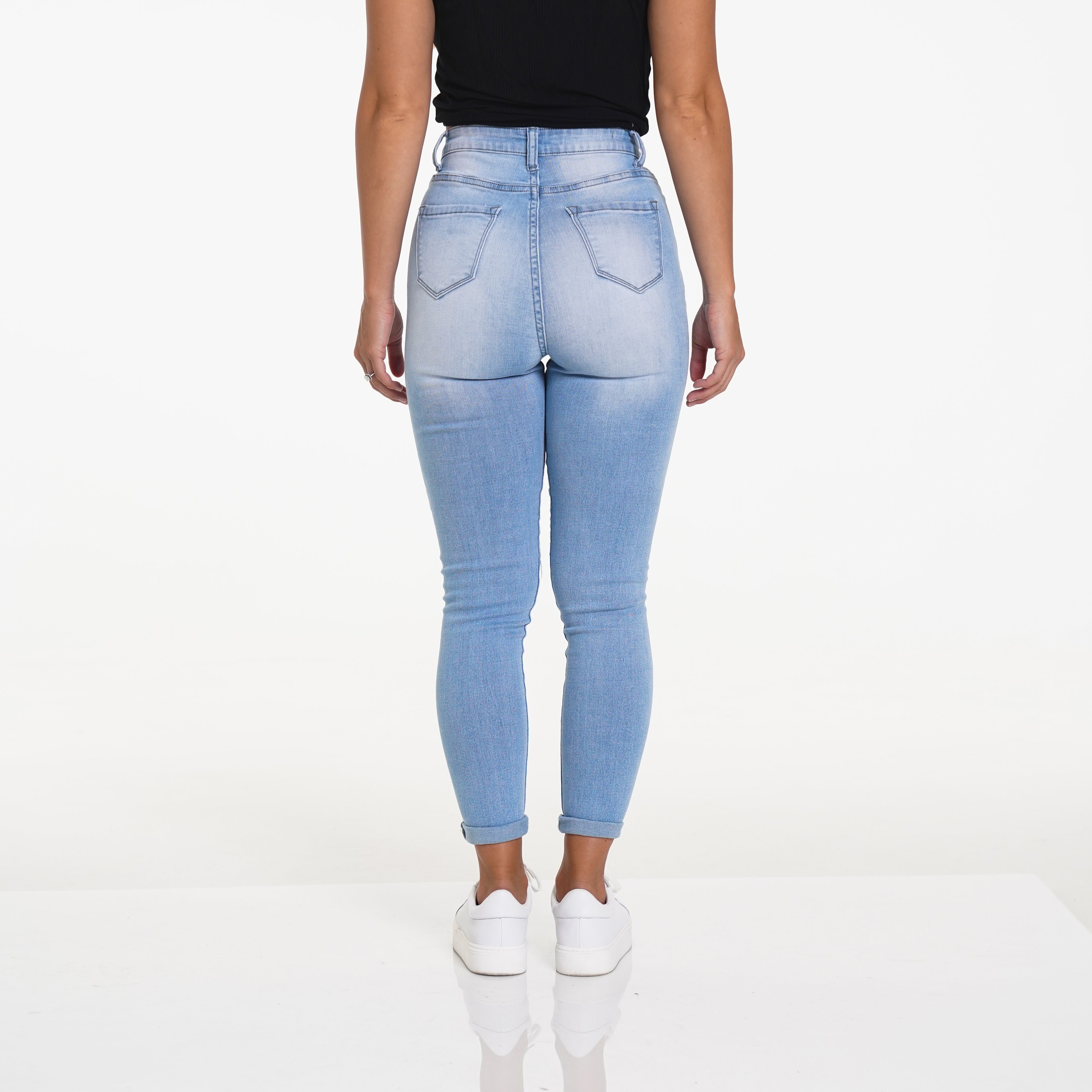 Navishape Light Wash Ripped Jeans Light Wash | NVGTN Near Me