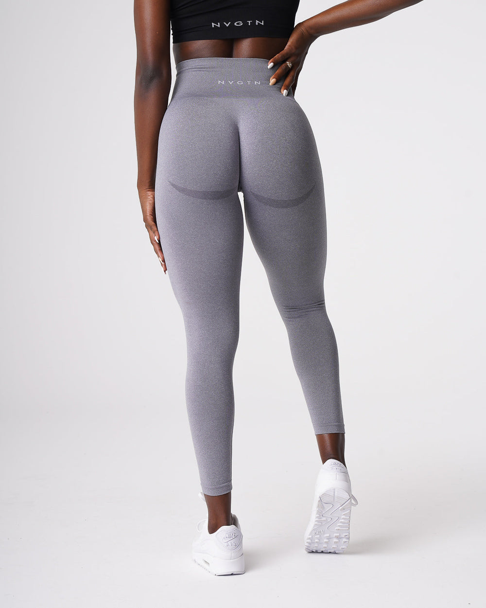 Grey Curve Seamless Leggings Grey | NVGTN Online Shop