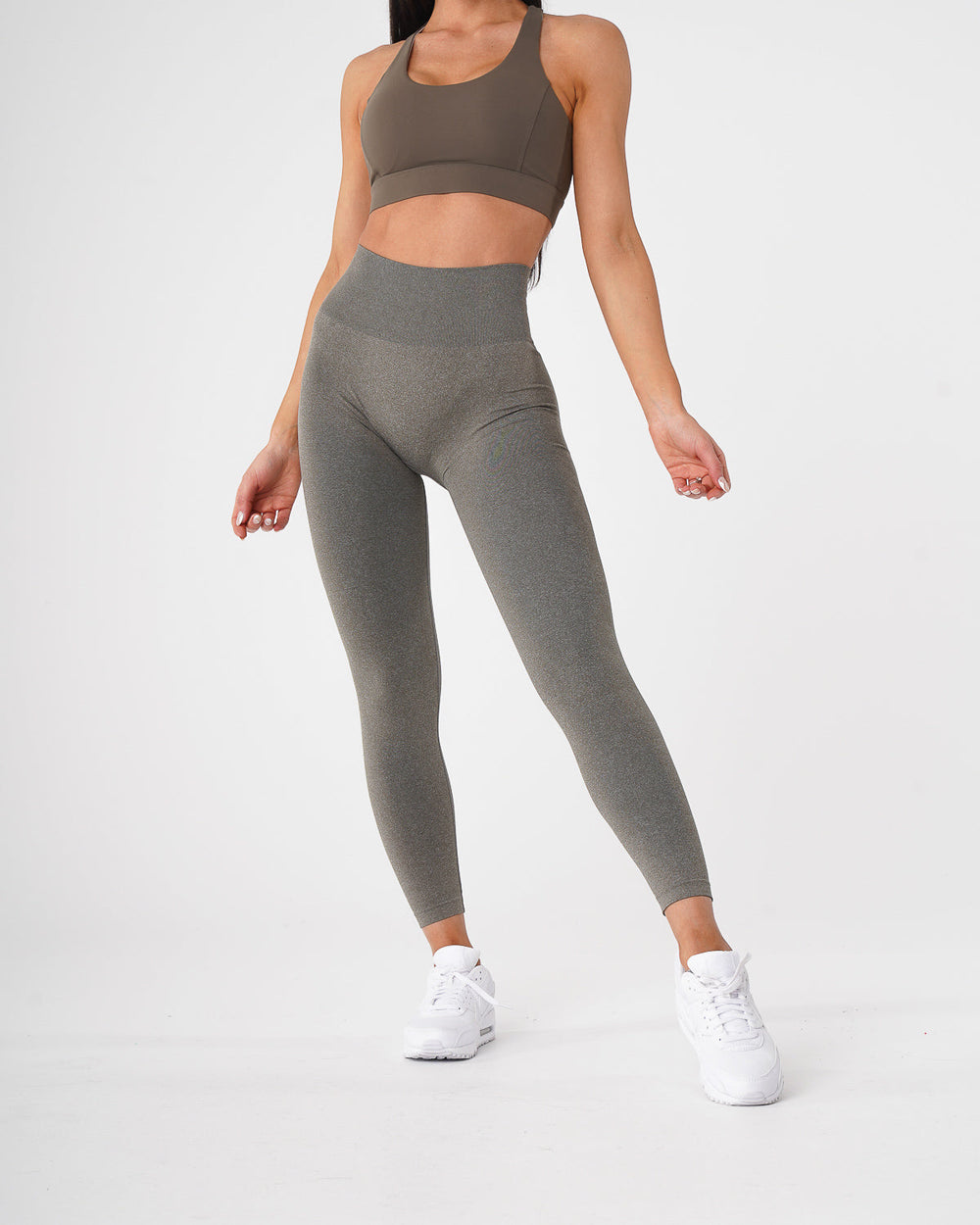 Khaki Green Curve Seamless Leggings Khaki Green | NVGTN Near Me