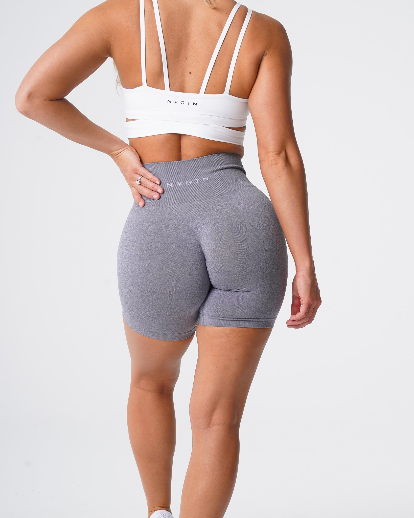 Grey Pro Seamless Shorts Grey | NVGTN US