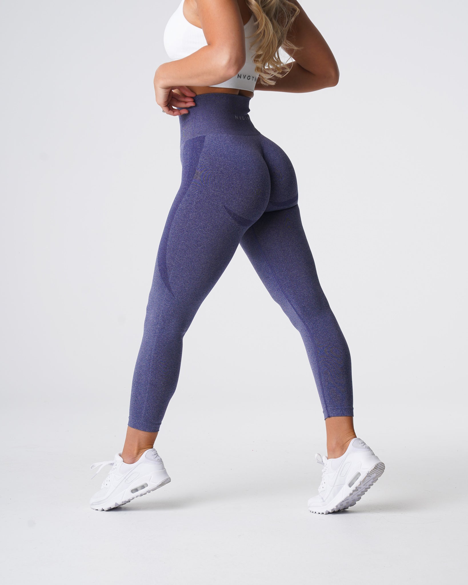 Indigo Contour Seamless Leggings Indigo | NVGTN New