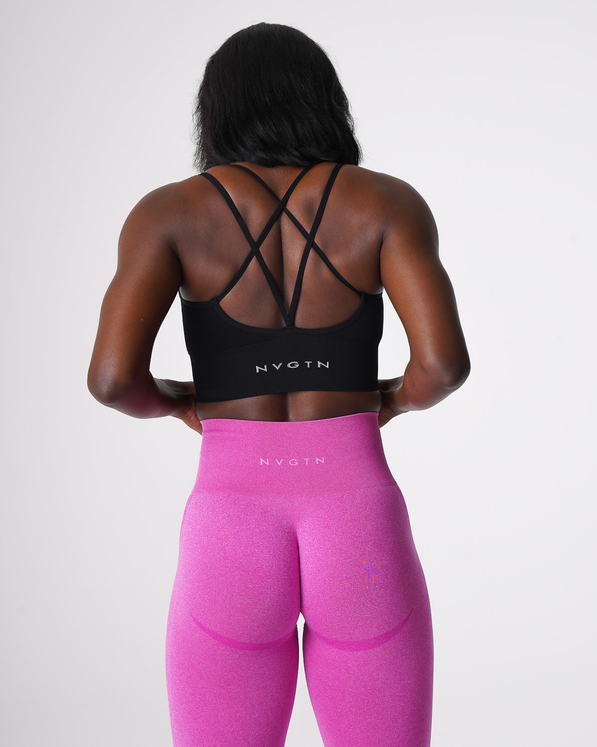 Black Flourish Seamless Bra Black | NVGTN Online
