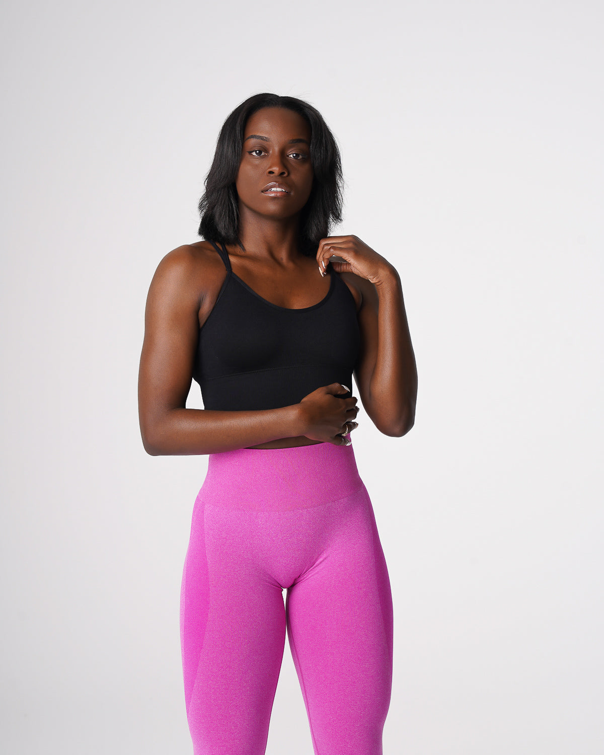 Black Flourish Seamless Bra Black | NVGTN Online