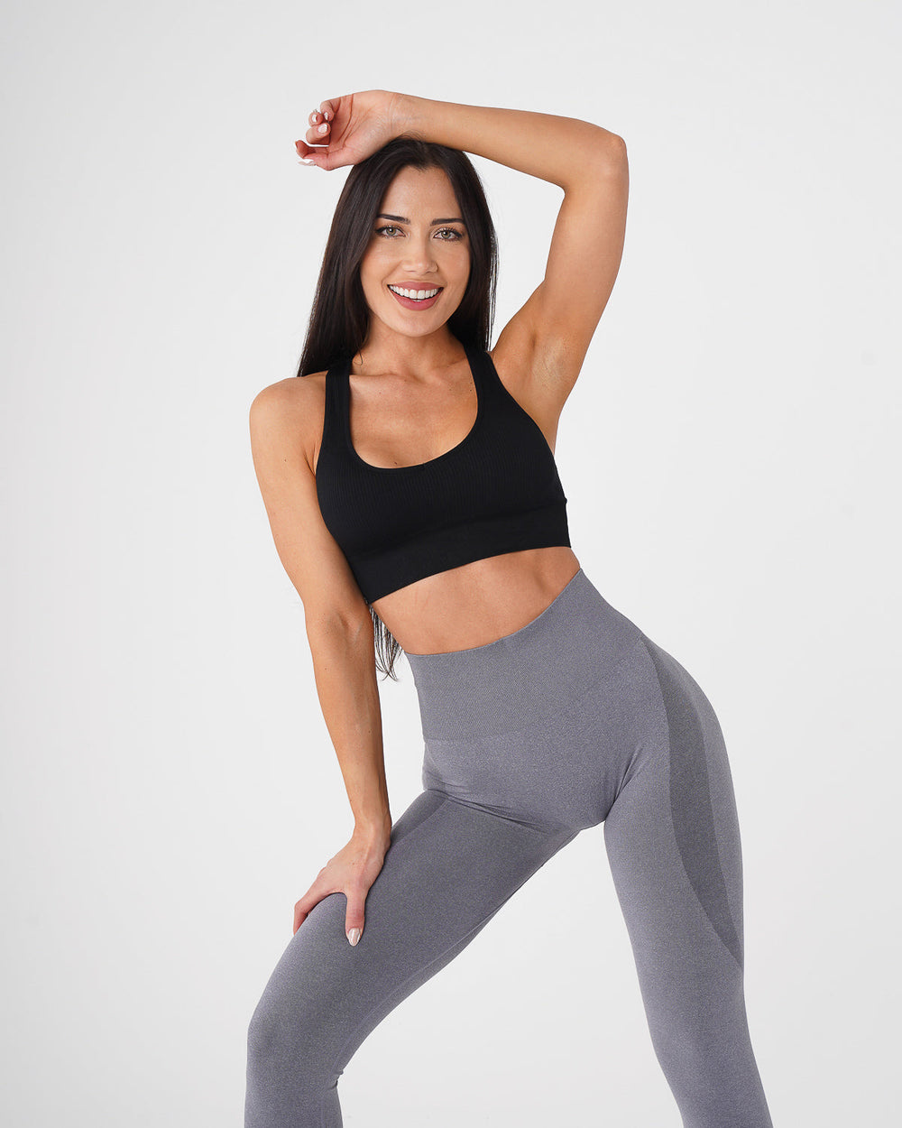 Black Galaxy Ribbed Seamless Bra Black | NVGTN Discount