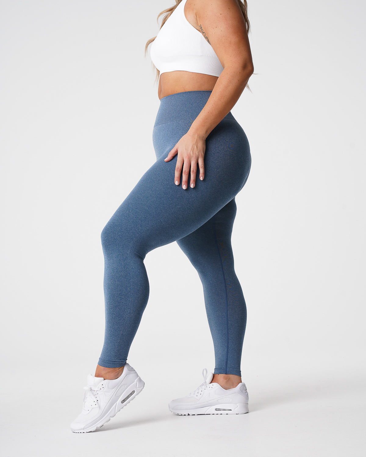 Slate Blue NV Seamless Leggings Slate Blue | NVGTN For Sale