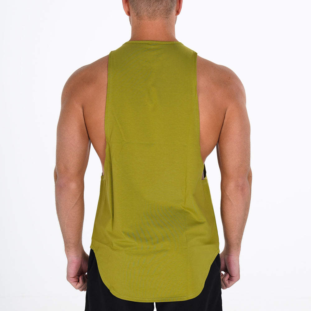 Olive Pulse Edge Tank Olive | NVGTN New