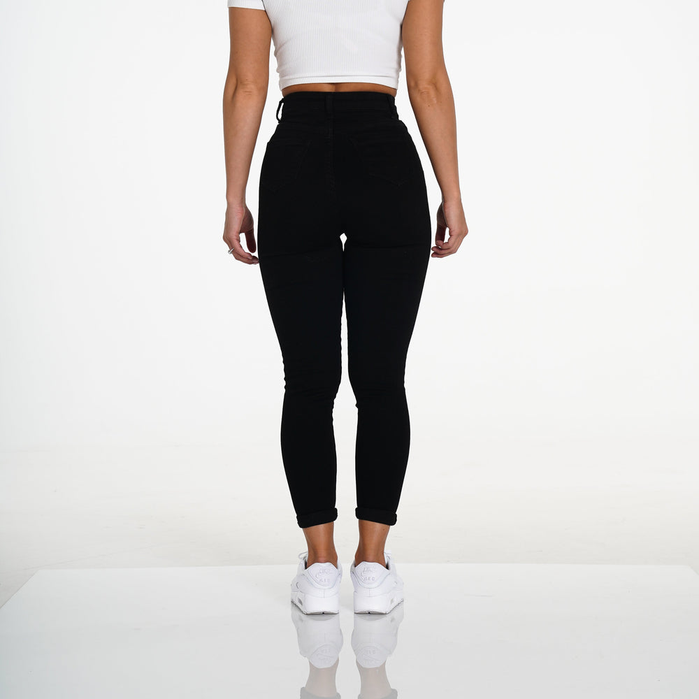 Navishape Black Ripped Jeans Black | NVGTN Outlet
