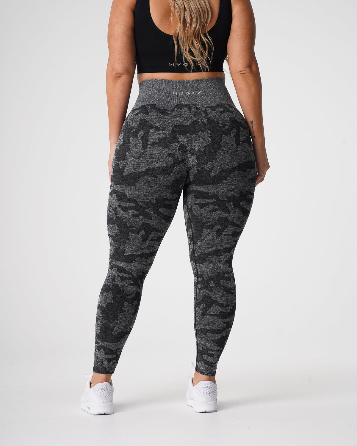 Black Camo Seamless Leggings Black | NVGTN Outlet