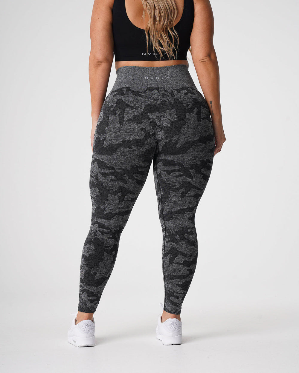 Black Camo Seamless Leggings Black | NVGTN Outlet
