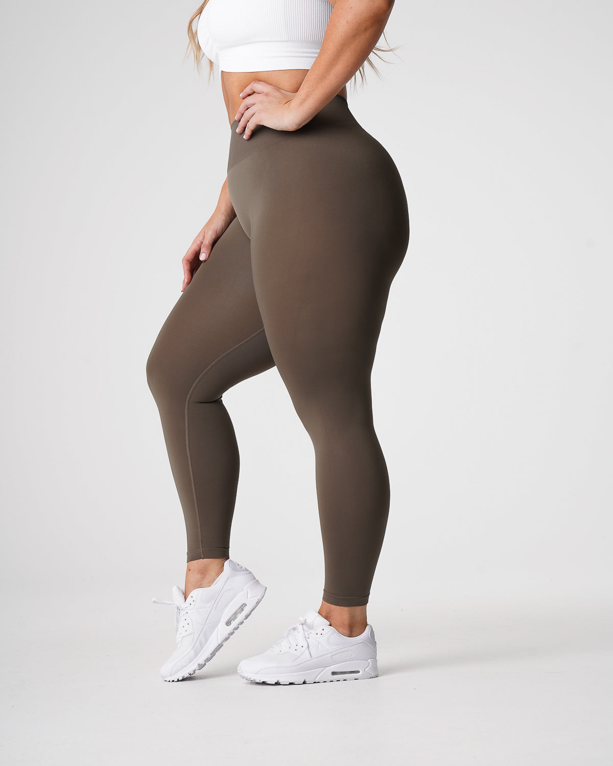 Olive Solid Seamless Leggings Olive | NVGTN Discount