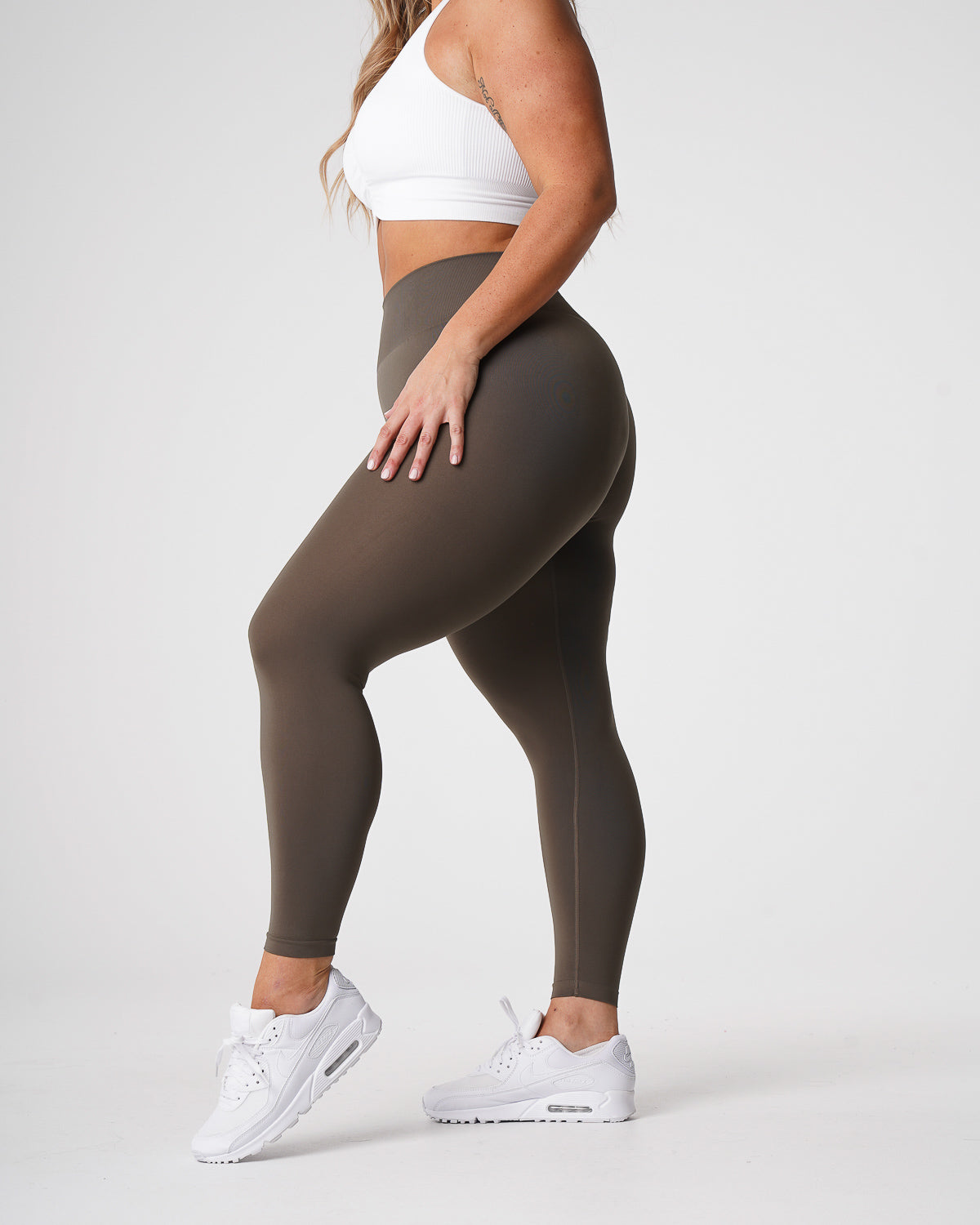 Olive Solid Seamless Leggings Olive | NVGTN Discount