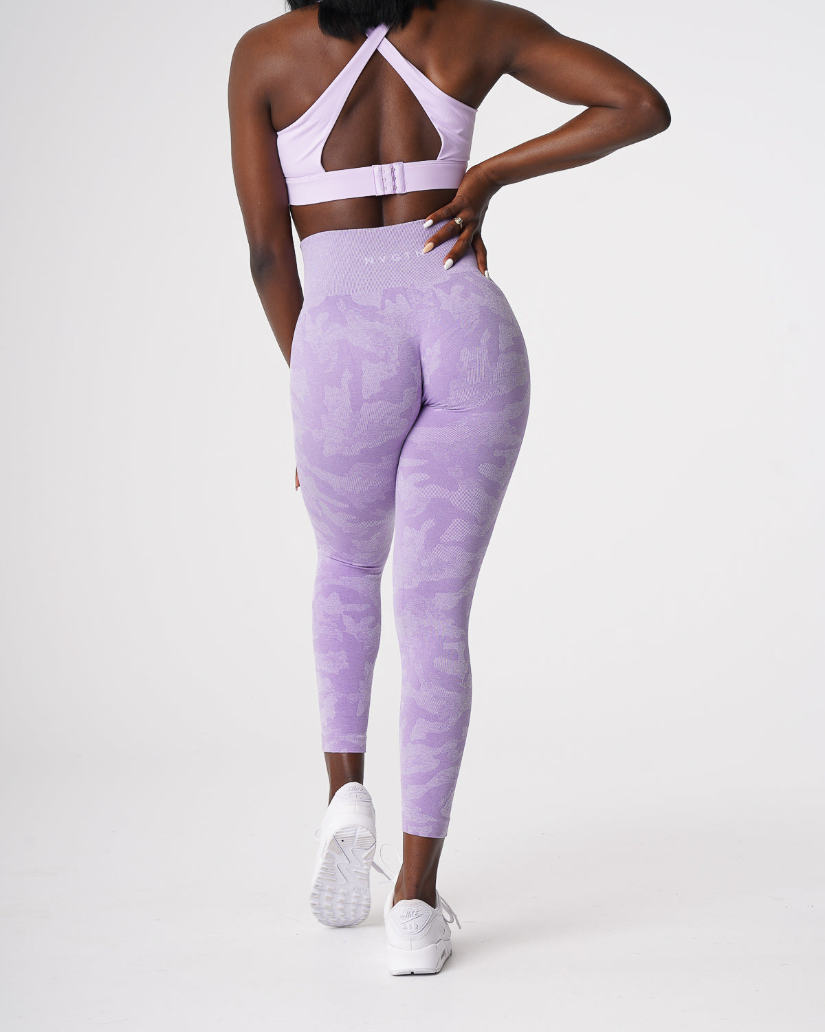 Lilac Camo Seamless Leggings Lilac | NVGTN Outlet
