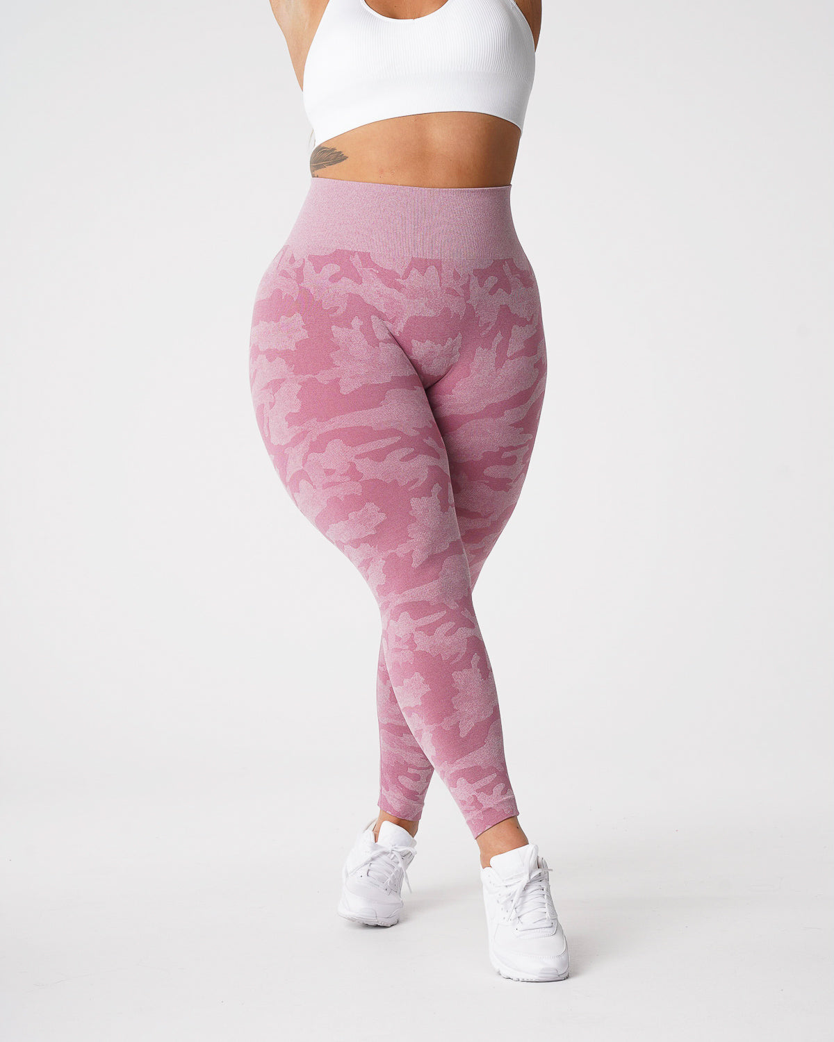 Pastel Pink Camo Seamless Leggings Pastel Pink | NVGTN Near Me