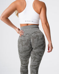 Khaki Green Camo Seamless Leggings Khaki Green | NVGTN Sale