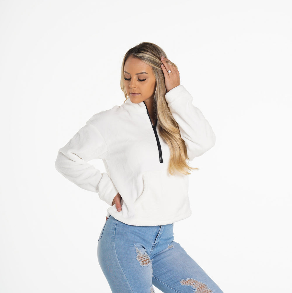 White Full Length Teddy Fleece White | NVGTN Near Me