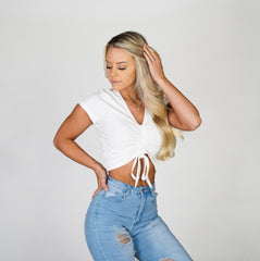 White Pulling Strings Tee White | NVGTN Sale