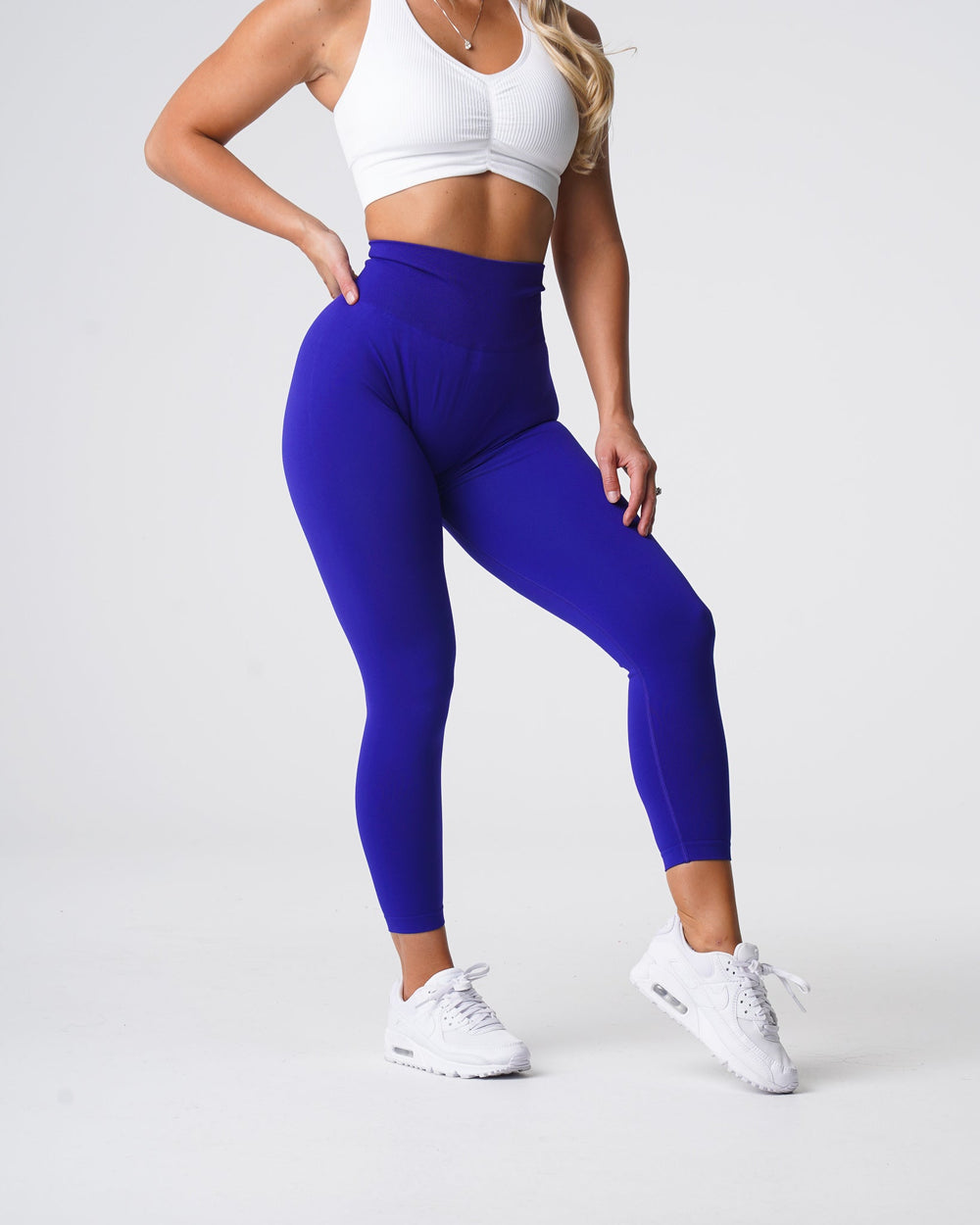 Cobalt Solid Seamless Leggings Cobalt | NVGTN US