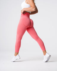 Coral Curve Seamless Leggings Coral | NVGTN New