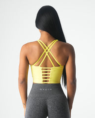 Pastel Yellow Matrix Bra Top Pastel Yellow | NVGTN Near Me