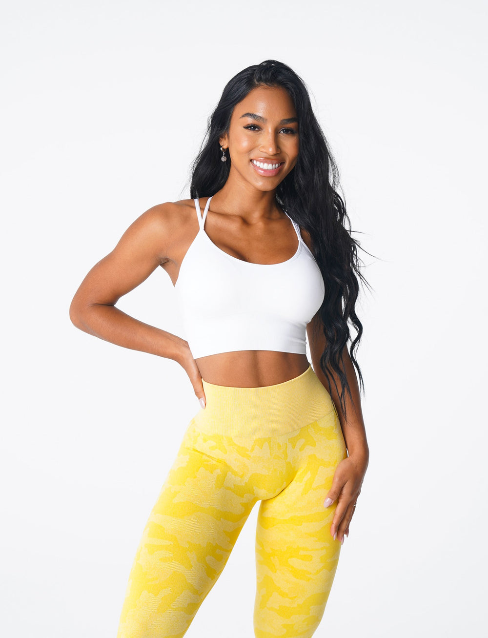 White Flourish Seamless Bra White | NVGTN Sale