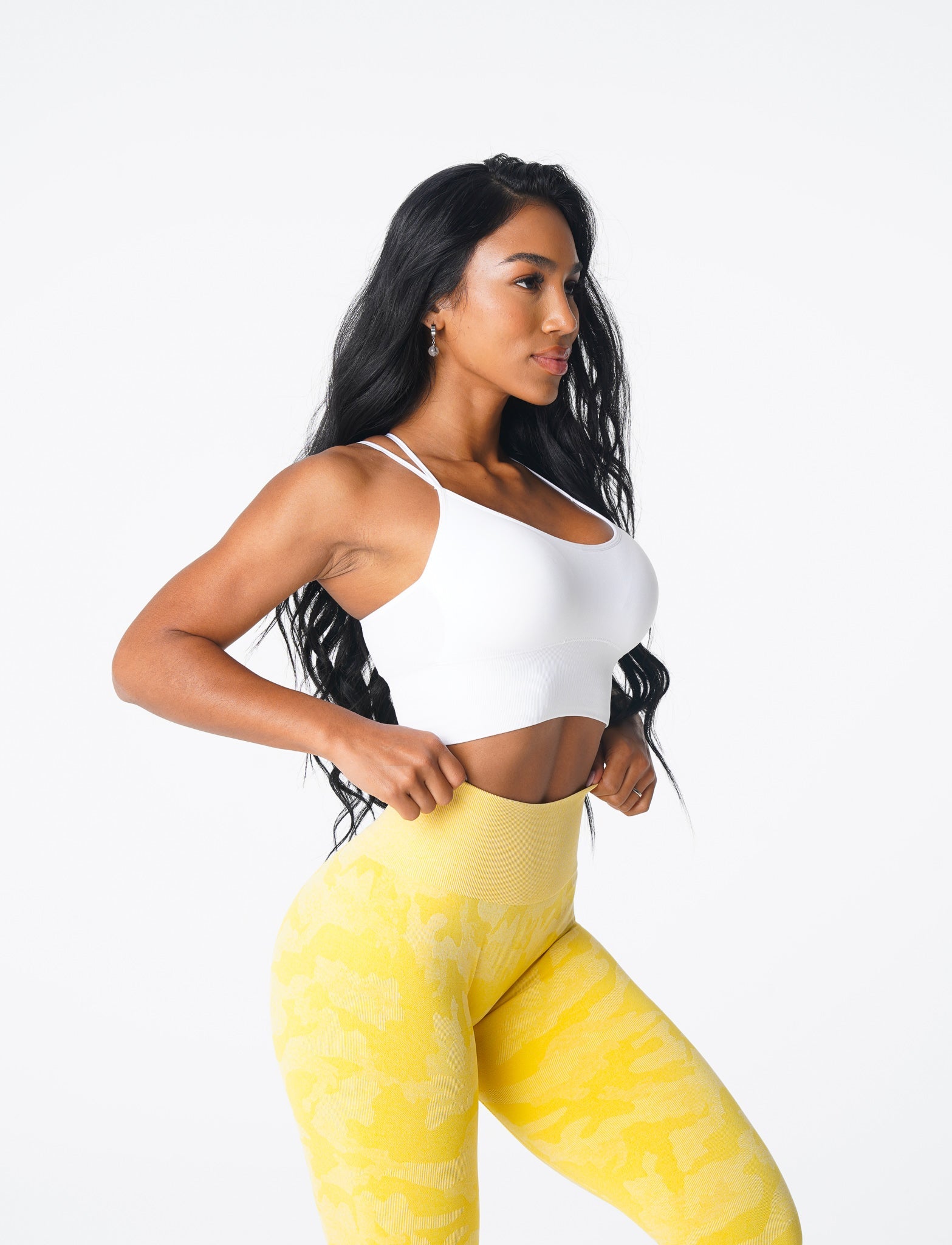 White Flourish Seamless Bra White | NVGTN Sale