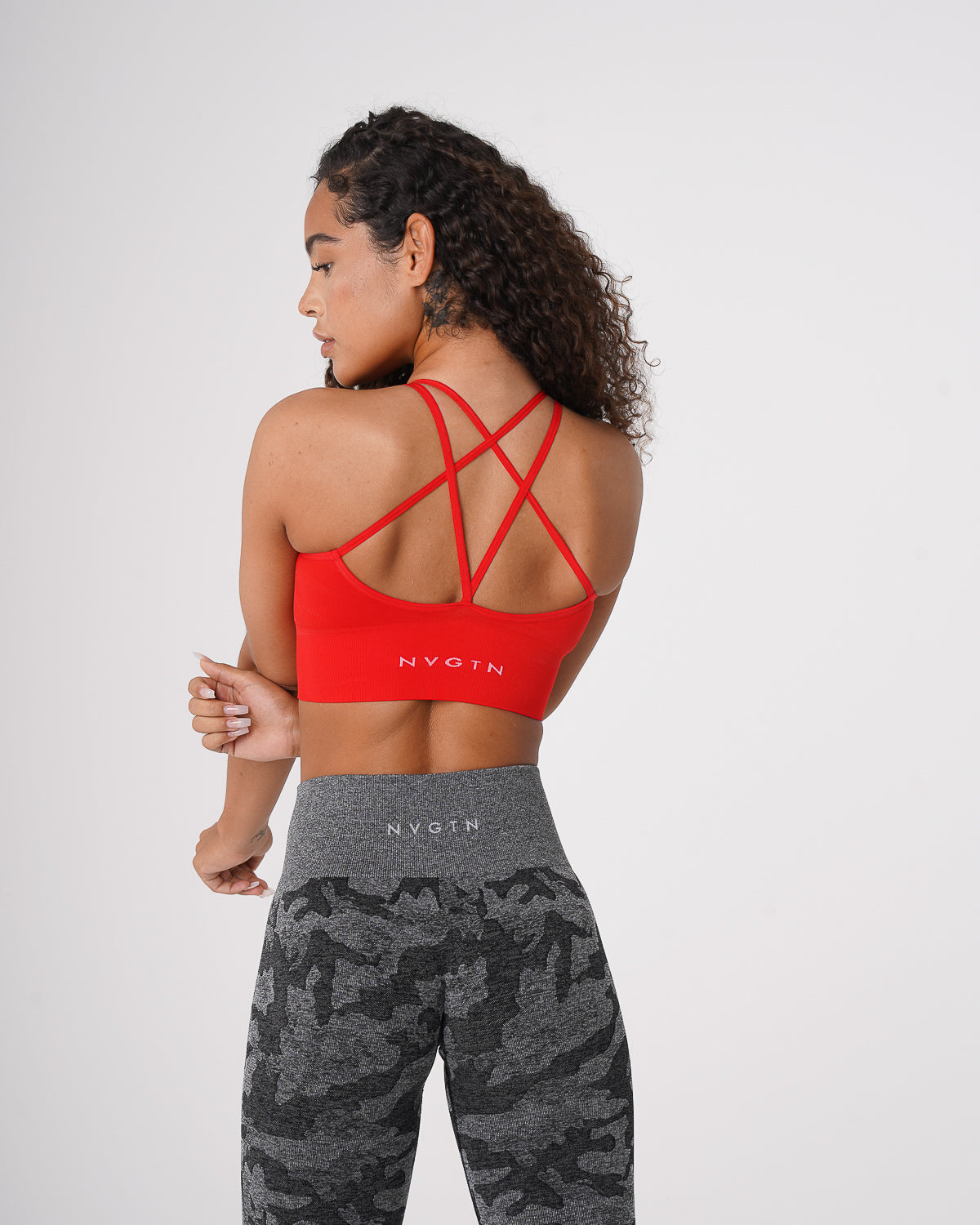 Scarlet Flourish Seamless Bra Scarlet | NVGTN Online Shop