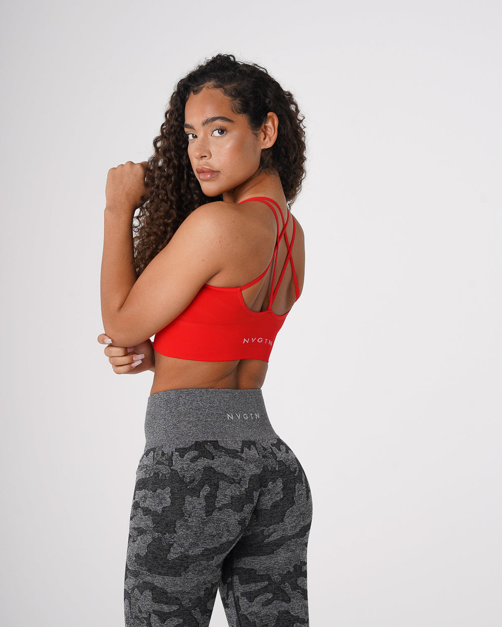 Scarlet Flourish Seamless Bra Scarlet | NVGTN Online Shop