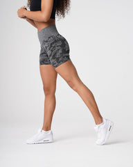 Black Camo Seamless Shorts Black | NVGTN US