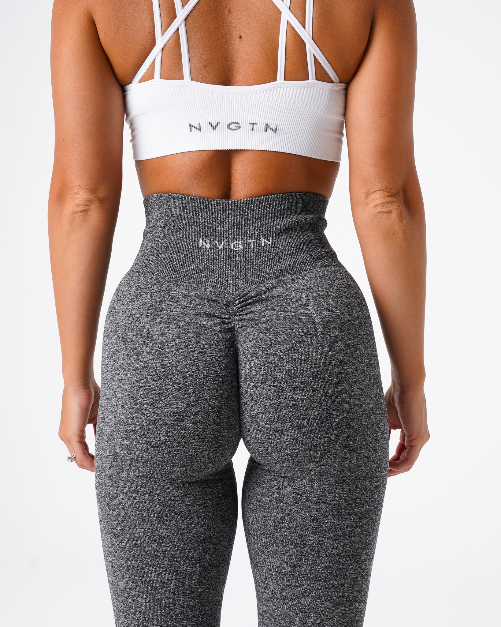 Black Speckled Scrunch Seamless Leggings Black Speckled | NVGTN US