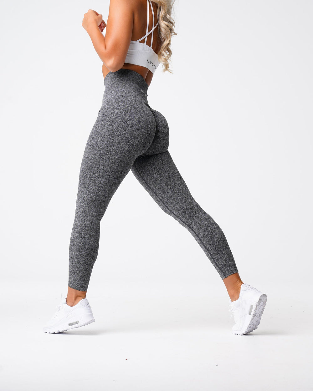 Black Speckled Scrunch Seamless Leggings Black Speckled | NVGTN US