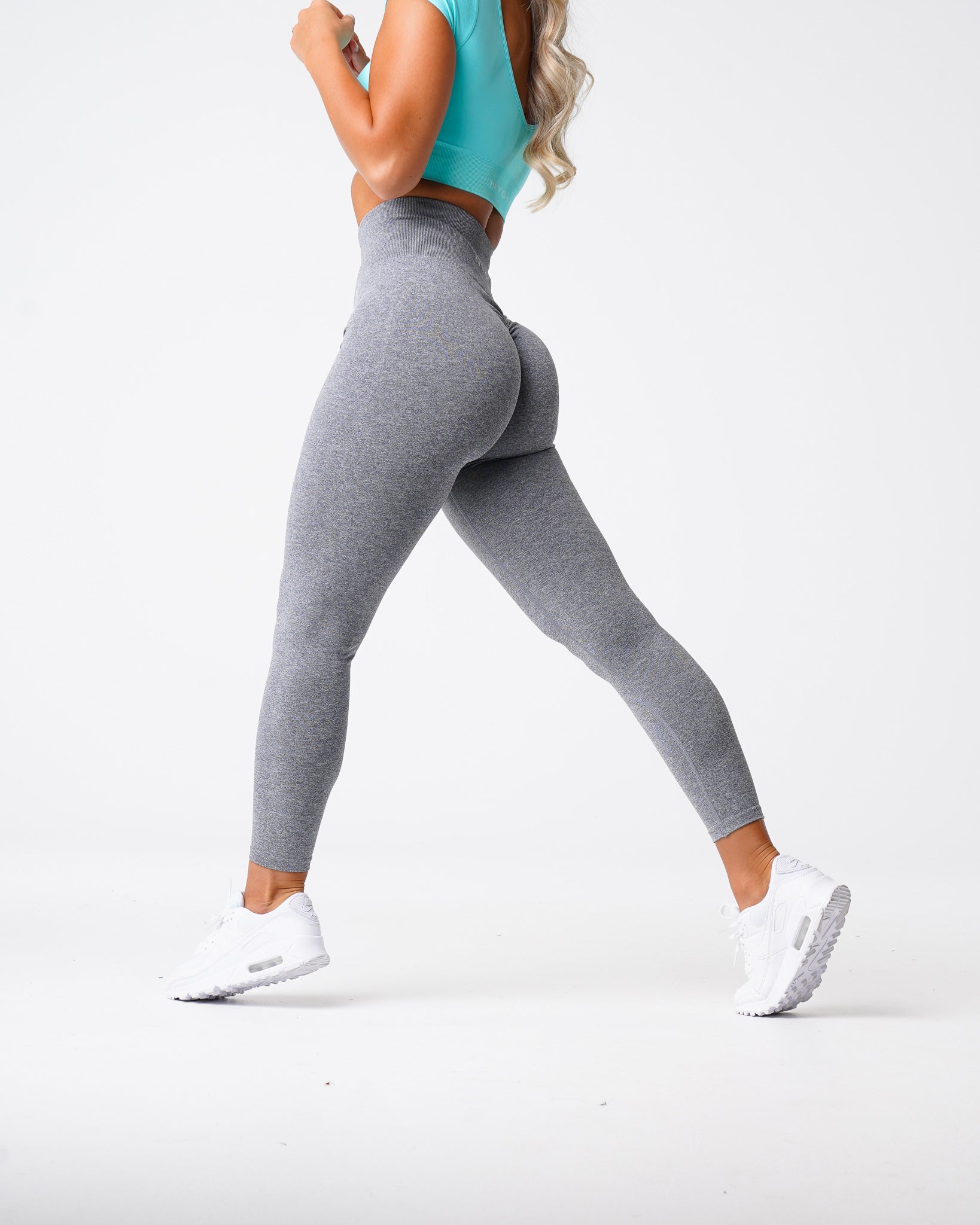 Grey Scrunch Seamless Leggings Grey | NVGTN Sale