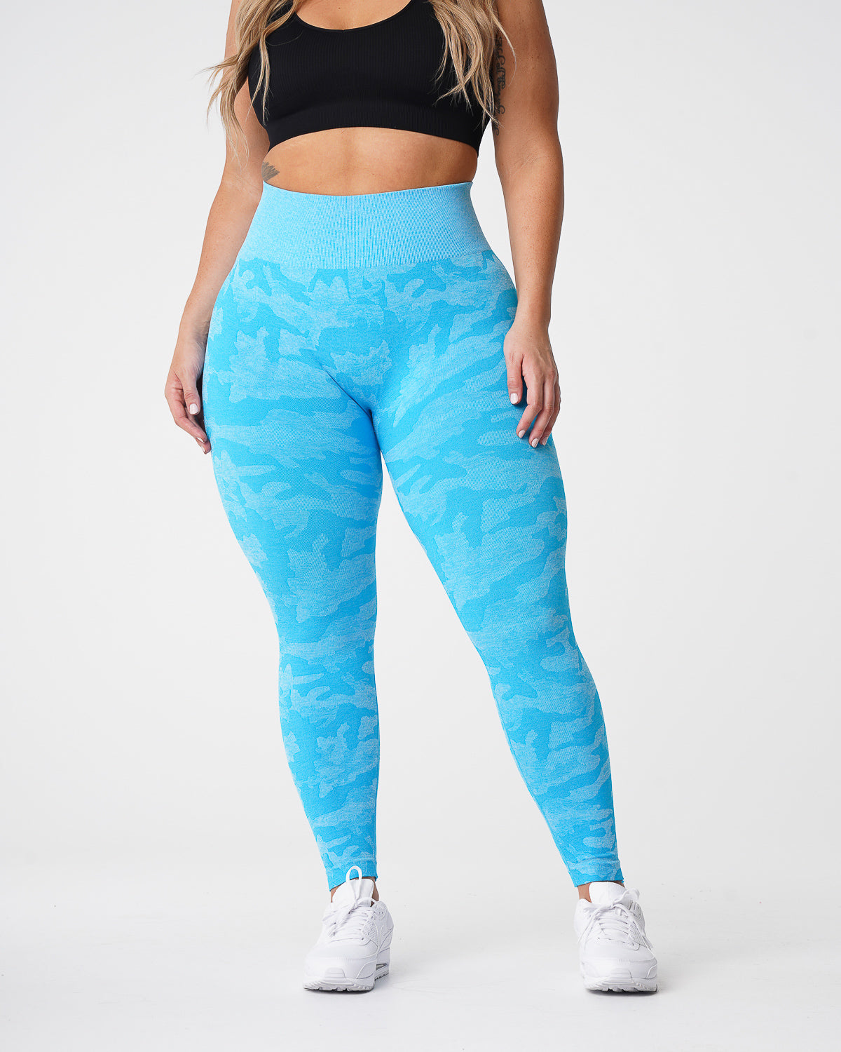 Caribbean Camo Seamless Leggings Caribbean | NVGTN Discount