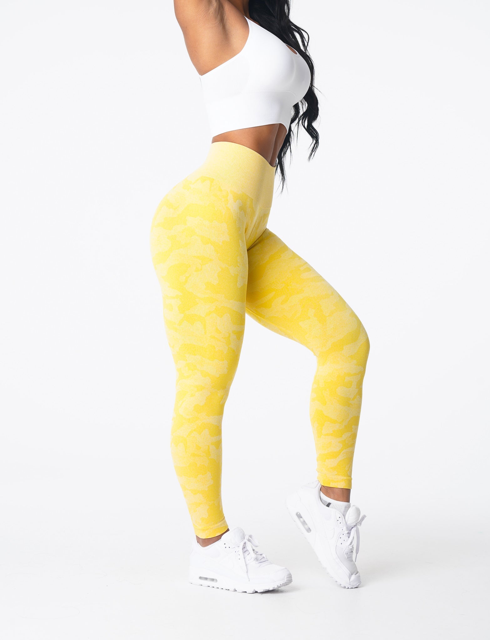 Sunshine Yellow Camo Seamless Leggings Sunshine Yellow | NVGTN Sale