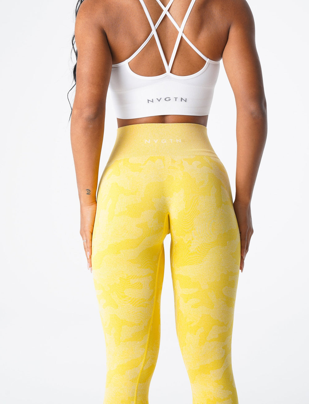 Sunshine Yellow Camo Seamless Leggings Sunshine Yellow | NVGTN Sale