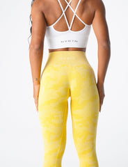 Sunshine Yellow Camo Seamless Leggings Sunshine Yellow | NVGTN Sale