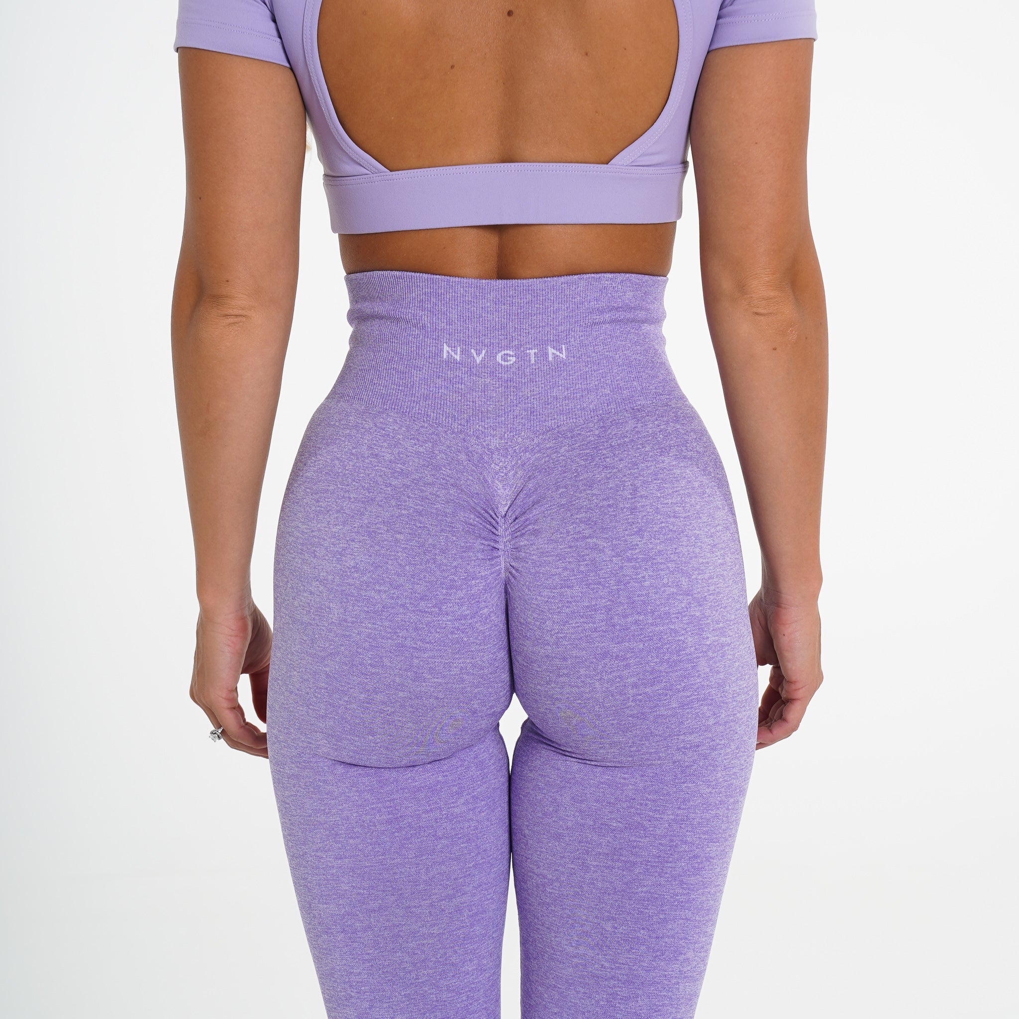 Lilac Scrunch Seamless Leggings Lilac | NVGTN US