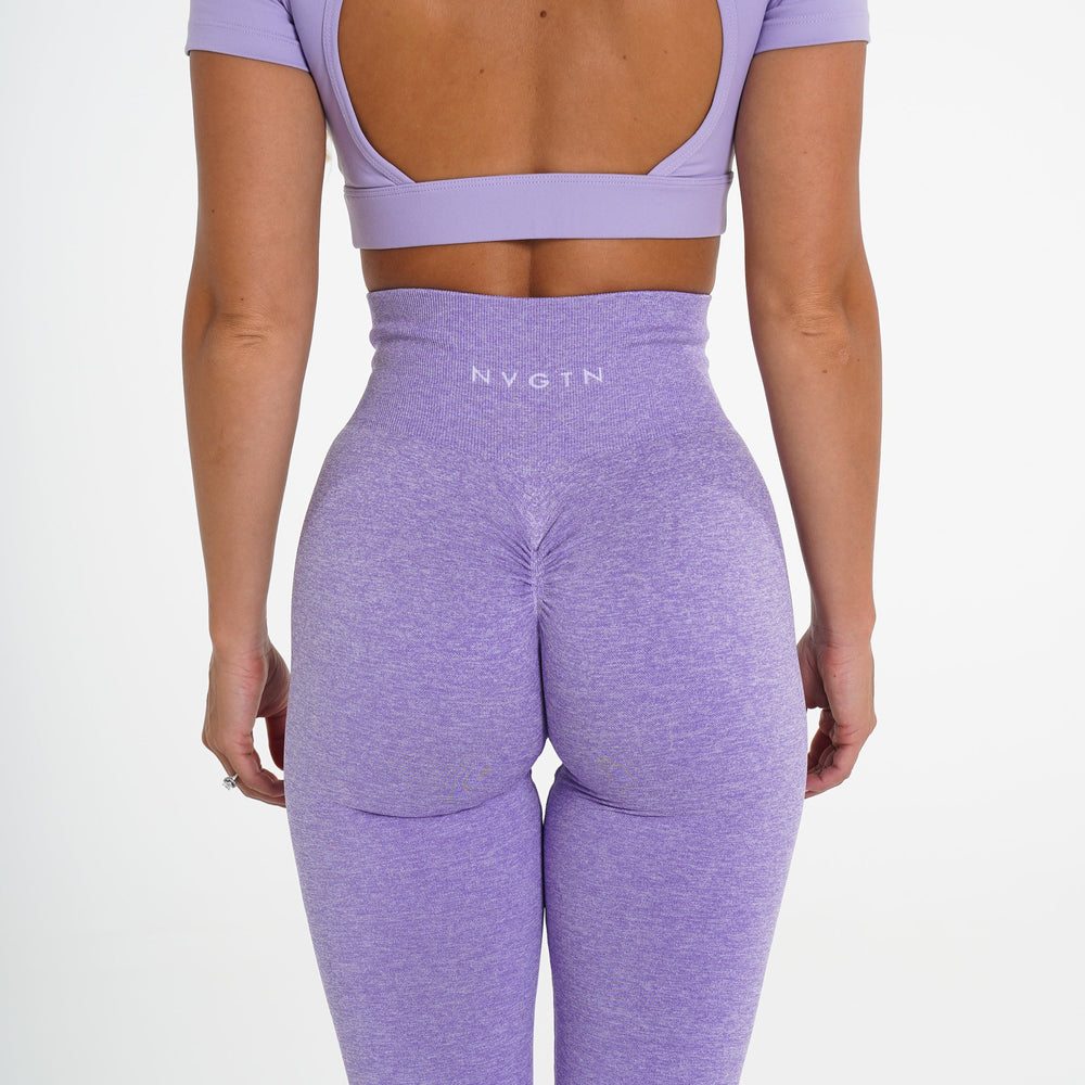 Lilac Scrunch Seamless Leggings Lilac | NVGTN US