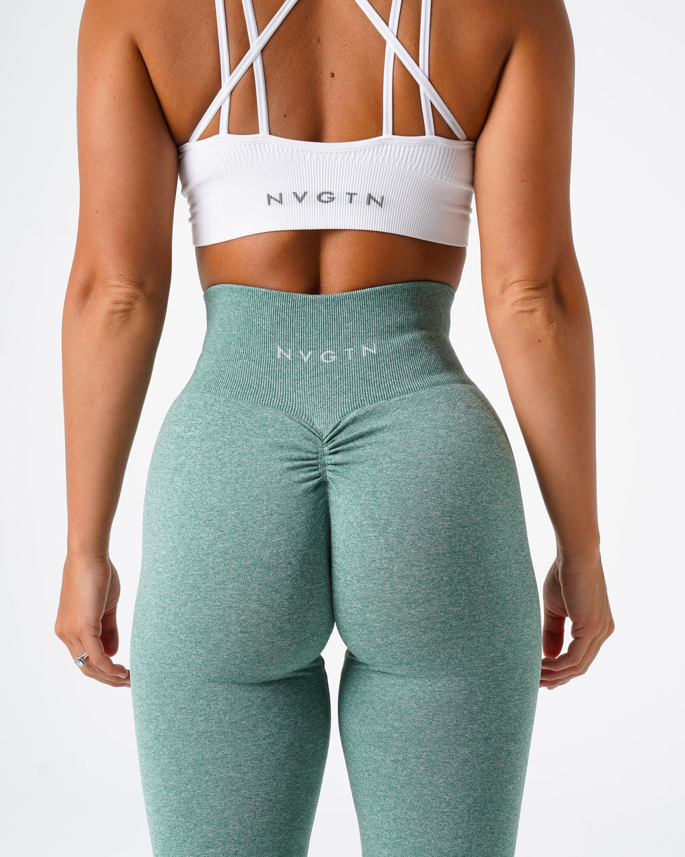 Sage Green Scrunch Seamless Leggings Sage Green | NVGTN Near Me