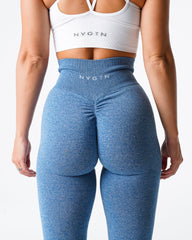 Sky Blue Scrunch Seamless Leggings Sky Blue | NVGTN For Sale